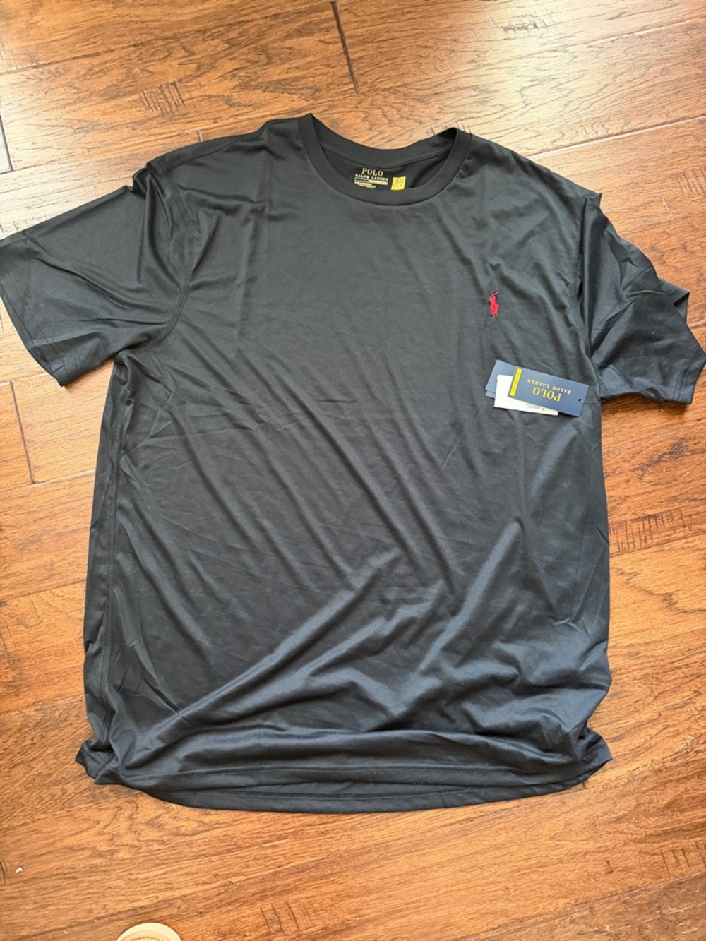 Polo by Ralph Lauren Black Performance Crewneck Tee w/ Red Pony. New with tags!